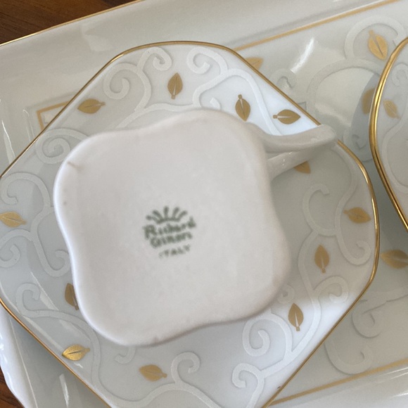 New - Richard Ginori Espresso Set with Tray - Picture 4 of 6